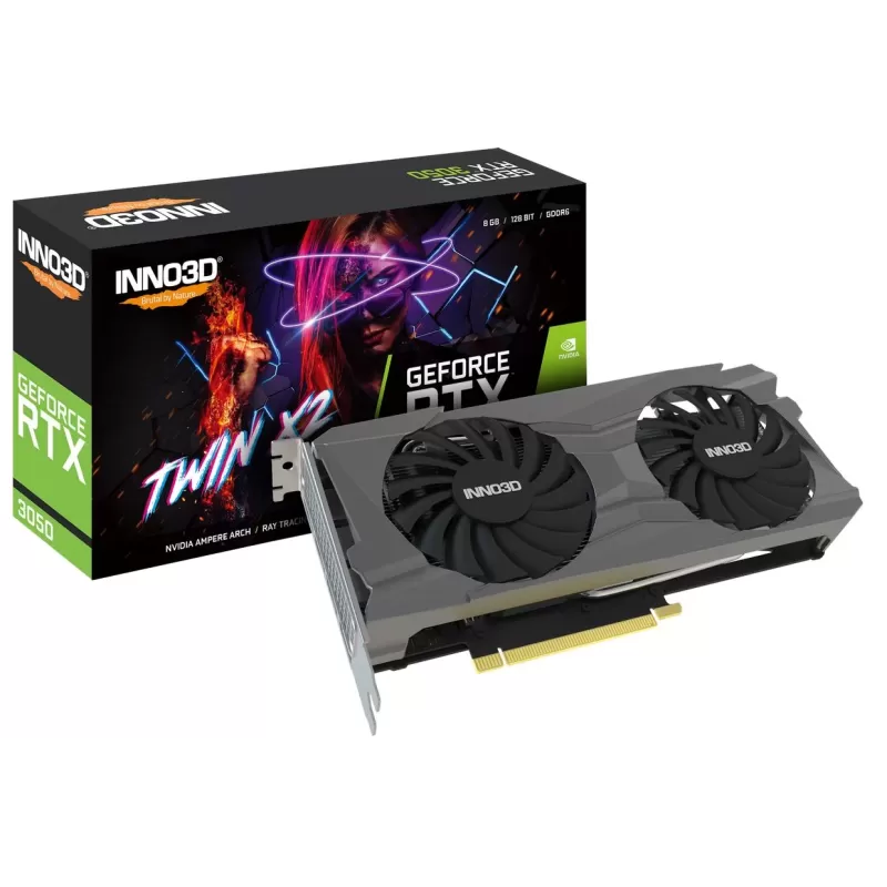 Video Card Inno3D GEFORCE RTX 3050 TWIN X2 N30502-08D6-1190VA42
