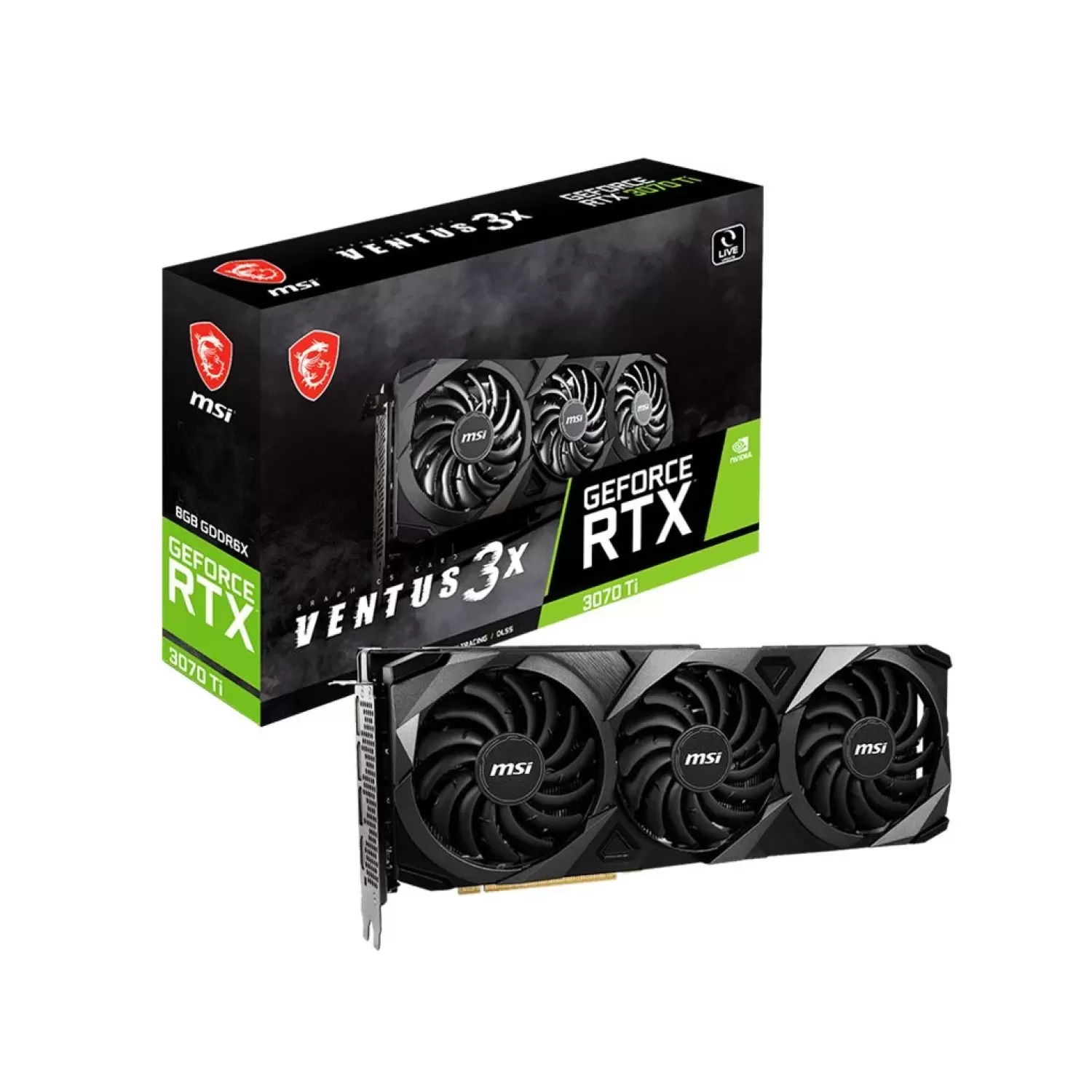 Video Card MSI GeForce RTX 3070 Ti VENTUS 3X 8G OC NVIDIA GeForce RTX 3070 Ti