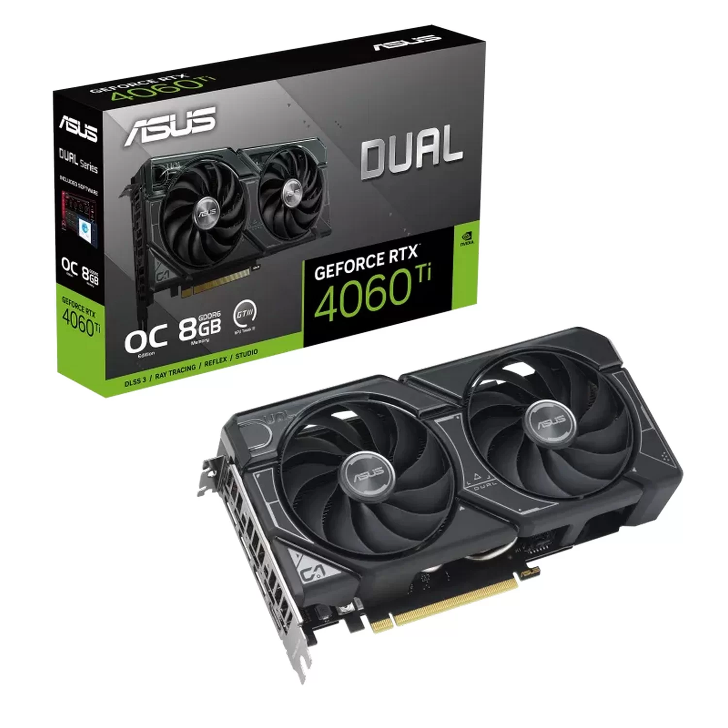ВидеоКарта Asus Dual GeForce RTX 4060 Ti OC Edition 8GB GDDR 90YV0J40-M0NA00