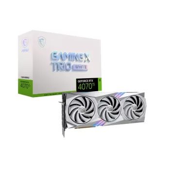 כרטיס מסך MSI GeForce RTX 4070 Ti GAMING - TRIO WHITE 12G GeForce RTX 4070 Ti GAMING TRIO WHITE 12G כרטיס מסך MSI GeForce RTX 4070 Ti GAMING - TRIO WHITE 12G GeForce RTX 4070 Ti GAMING TRIO WHITE 12G