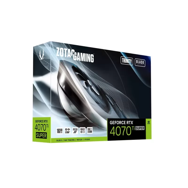 כרטיס מסך Zotac GAMING GeForce RTX 4070 Ti SUPER Trinity Black Edition 16GB GDDR6X ZT-D40730D-10P כרטיס מסך Zotac GAMING GeForce RTX 4070 Ti SUPER Trinity Black Edition 16GB GDDR6X ZT-D40730D-10P