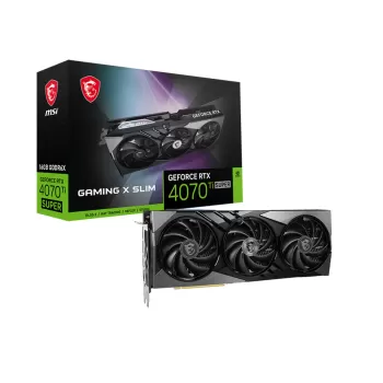 כרטיס מסך MSI GeForce RTX 4070 Ti SUPER 16G GAMING X SLIM NVIDIA GeForce RTX 4070 Ti SUPER כרטיס מסך MSI GeForce RTX 4070 Ti SUPER 16G GAMING X SLIM NVIDIA GeForce RTX 4070 Ti SUPER