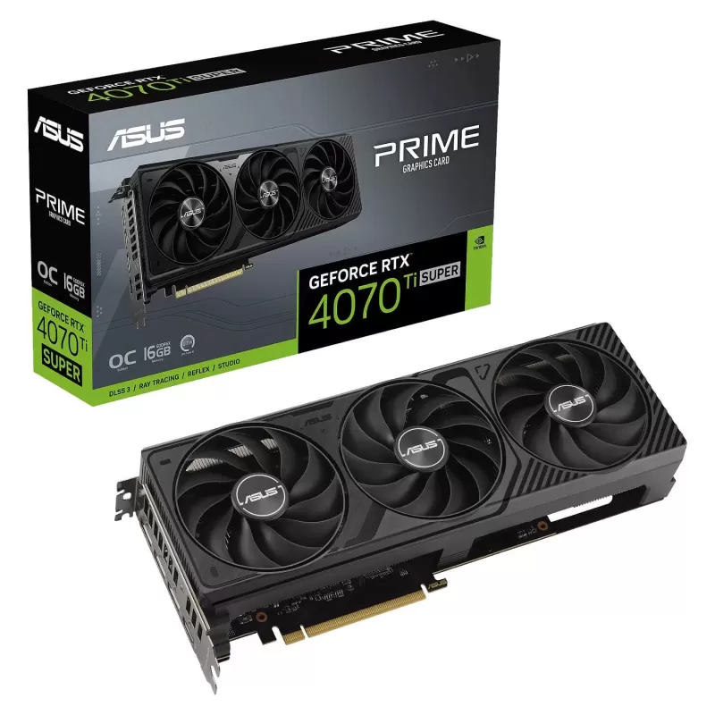 כרטיס מסך Asus PRIME RTX 4070Ti SUPER 16GB GDDR6X OC Edition 90YV0LB0-M0NA00