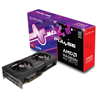 Video Card Sapphire PULSE RX 9070 GAMING 16GB 11349-03-20G Video Card Sapphire PULSE RX 9070 GAMING 16GB 11349-03-20G
