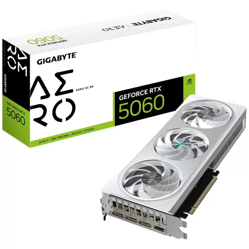 ВидеоКарта Gigabyte GeForce RTX 5060 AERO OC 8G GV-N5060AERO OC-8GD