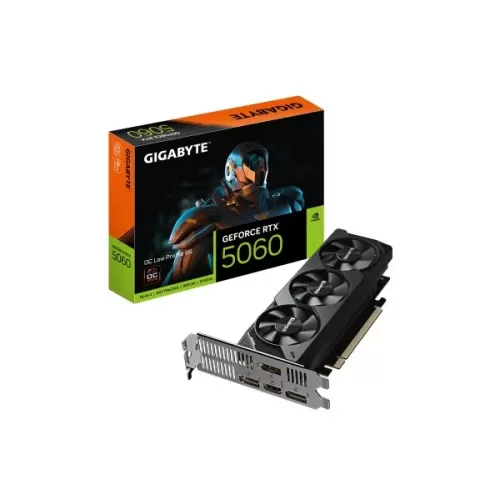 כרטיס מסך Gigabyte RTX 5060 OC Low Profile 8G GV-N5060OC-8GL כרטיס מסך Gigabyte RTX 5060 OC Low Profile 8G GV-N5060OC-8GL