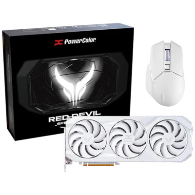 Case, mouse, and graphics card PowerColor ALPHYN AM10 + Red Devil Spectral Case, mouse, and graphics card PowerColor ALPHYN AM10 + Red Devil Spectral