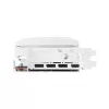 Корпус, мышь и видеокарта PowerColor ALPHYN AM10 + Red Devil Spectral white RX 9070 XT 16GB GDDR6 RX9070XT16G-EOCWHITE