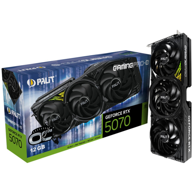 ВидеоКарта Palit GeForce RTX 5070 GamingPro-S OC 12GB NE75070T19K9-GB2050U