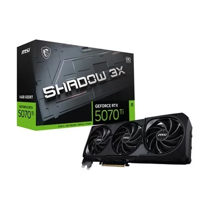 ВидеоКарта MSI RTX 5070 Ti 16G SHADOW 3X OC GeForce RTX 5070 Ti 16G SHADOW 3X OC