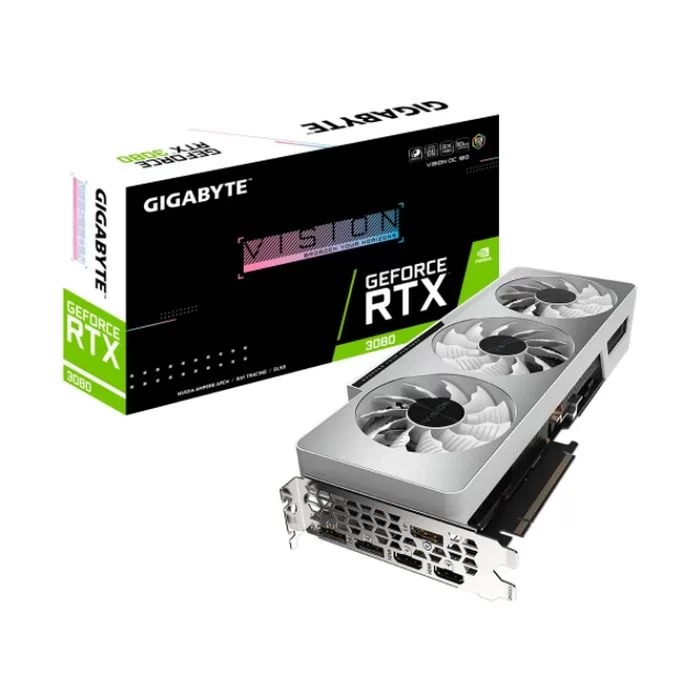 כרטיס מסך Gigabyte GeForce RTX 3080 VISION OC 10G LHR GV-N3080VISION OC-10GD (rev. 2.0) - יבואן רשמי