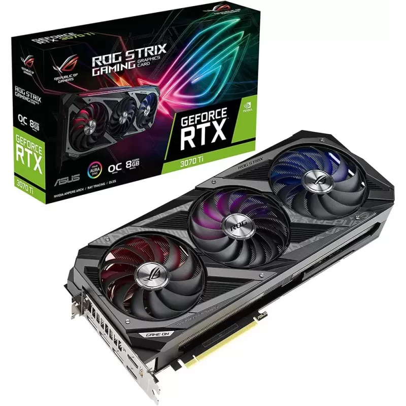 כרטיס מסך Asus ROG Strix GeForce RTX 3070 Ti OC Edition 8GB GDDR6X ROG-STRIX-RTX3070TI-O8G-GAMING