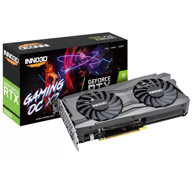 Video Card Inno3D GEFORCE RTX 3050 GAMING OC X2 N30502-08D6X-11902120