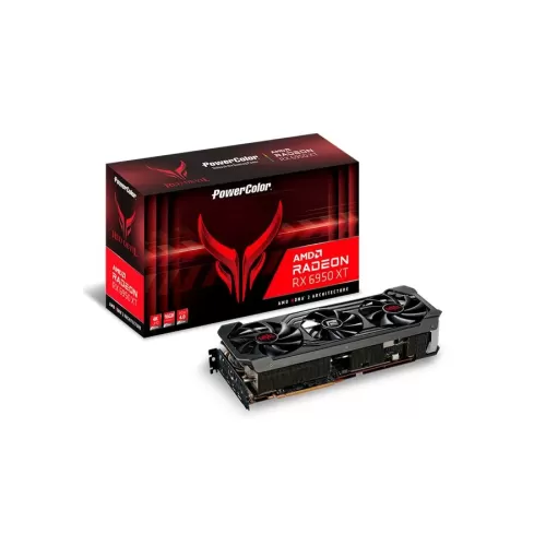 כרטיס מסך PowerColor Red Devil AMD Radeon RX 6950 XT 16GB GDDR6 RX6950XT16GBD63DHE-OC כרטיס מסך PowerColor Red Devil AMD Radeon RX 6950 XT 16GB GDDR6 RX6950XT16GBD63DHE-OC