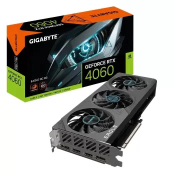 כרטיס מסך Gigabyte GeForce RTX 4060 EAGLE OC 8G GV-N4060EAGLE OC-8GD - יבואן רשמי