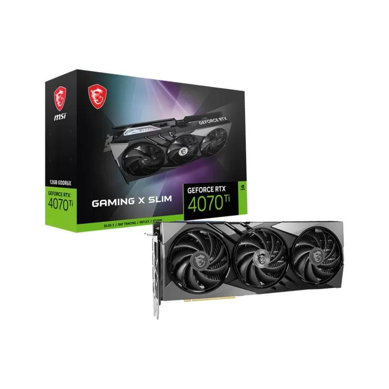 כרטיס מסך MSI GeForce RTX 4070 Ti GAMING X SLIM 12G NVIDIA GeForce RTX 4070 Ti