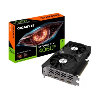 ВидеоКарта Gigabyte GeForce RTX 4060 Ti WINDFORCE OC 8G GV-N406TWF2OC-8GD Box - официальный импортер ВидеоКарта Gigabyte GeForce RTX 4060 Ti WINDFORCE OC 8G GV-N406TWF2OC-8GD Box - официальный импортер