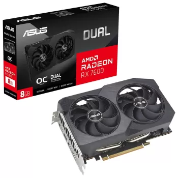כרטיס מסך Asus Dual RX 7600 V2 OC Edition 8GB GDDR6 90YV0IH2-M0NA00