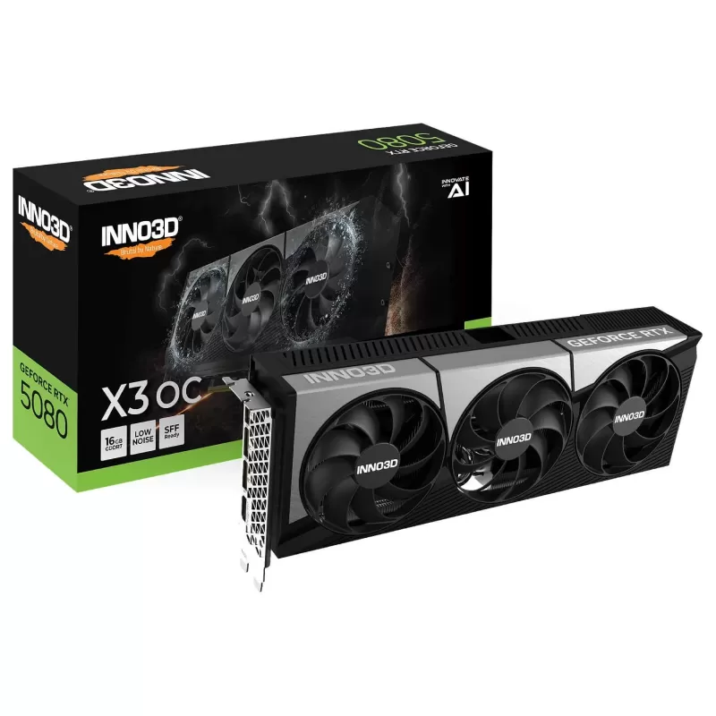 Video Card Inno3D RTX 5080 X3 OC 16GD N50803-16D7X-17603930