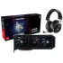 Case, headphones, and graphics card PowerColor ALPHYN AH10 + Hellhound RX 9070 Case, headphones, and graphics card PowerColor ALPHYN AH10 + Hellhound RX 9070