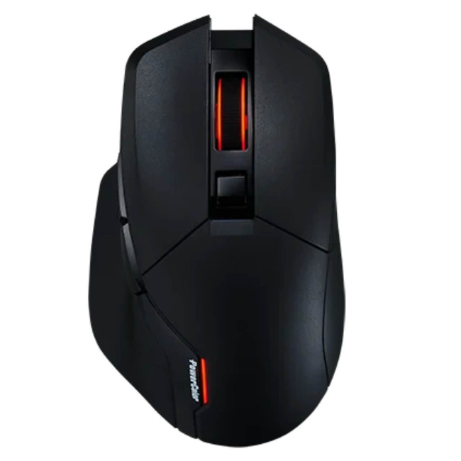 Case, wireless mouse, and graphics card PowerColor ALPHYN AM10 + RX 7800 XT