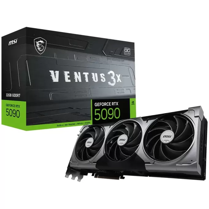 כרטיס מסך MSI RTX 5090 32G VENTUS 3X OC GeForce RTX 5090 32G VENTUS 3X OC