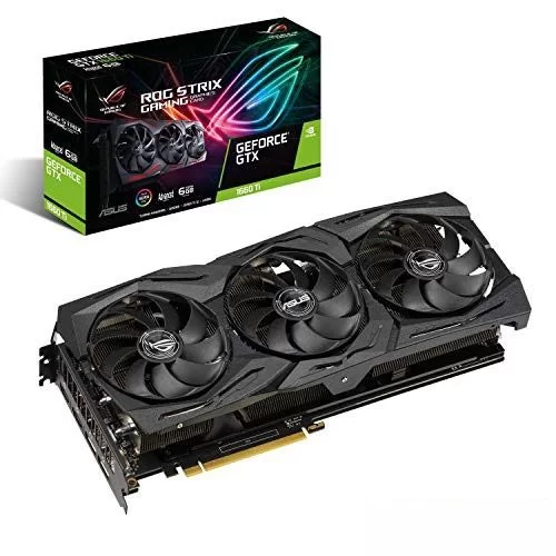 כרטיס מסך Asus ROG Strix GeForce GTX 1660 Ti Advanced edition 6GB GDDR6 ROG-STRIX-GTX1660TI-A6G-GAMING