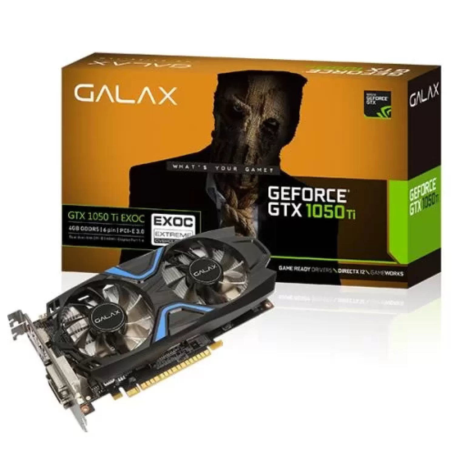 Video Card Galax GeForce GTX1050Ti EXOC 4GB GDDR5 50IQH8DVN6EC