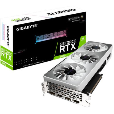 Video Card Gigabyte GeForce RTX 3070 VISION OC 8G GV-N3070VISION OC-8GD Video Card Gigabyte GeForce RTX 3070 VISION OC 8G GV-N3070VISION OC-8GD