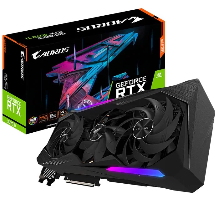 כרטיס מסך Gigabyte AORUS GeForce RTX 3070 Ti MASTER 8G GV-N307TAORUS M-8GD