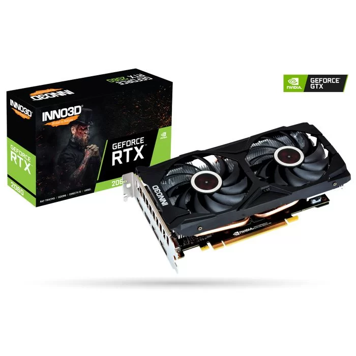 כרטיס מסך Inno3D GEFORCE RTX 2060 TWIN X2 N20602-06D6-1710VA15L