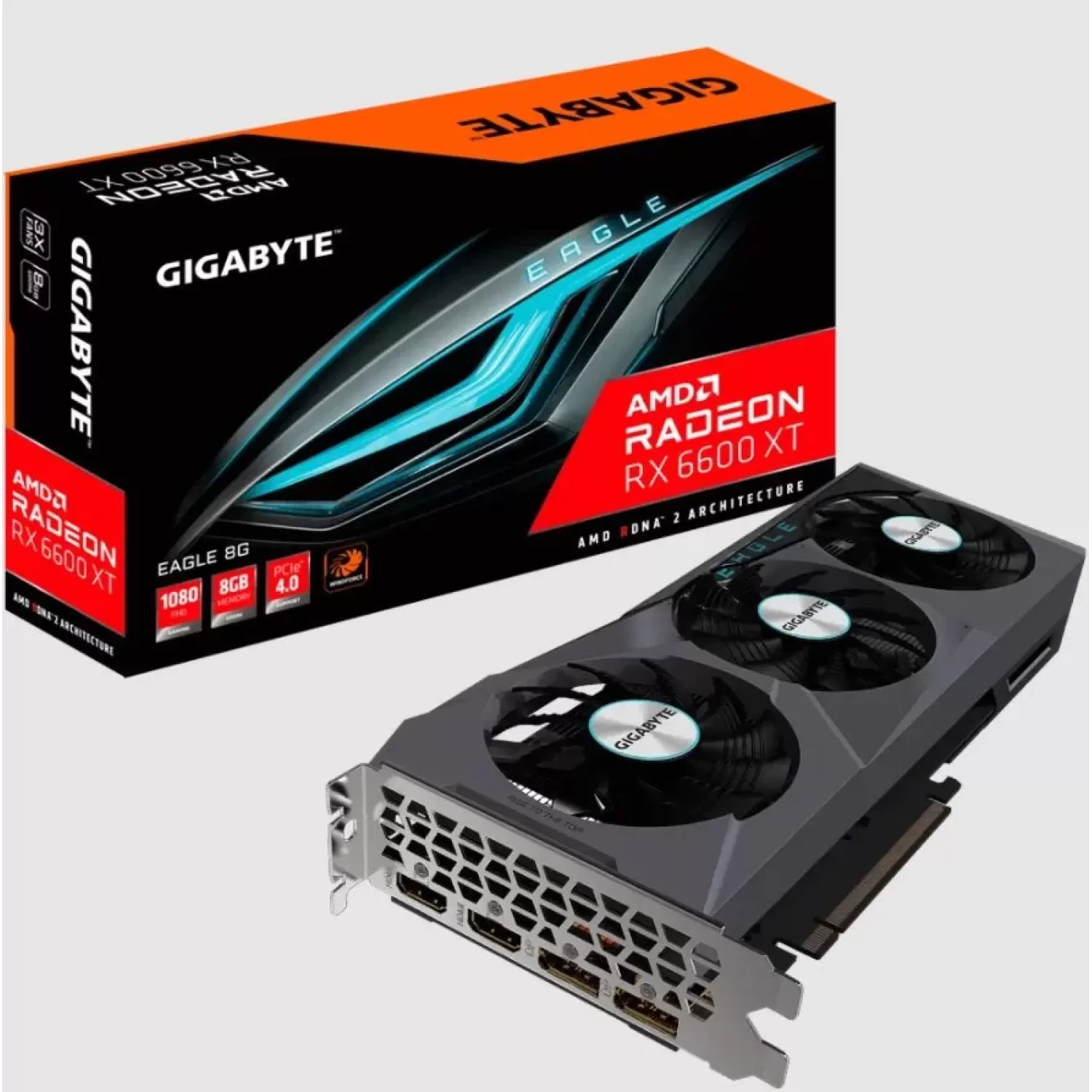 Video Card Gigabyte Radeon RX 6600 XT EAGLE 8G GV-R66XTEAGLE-8GD