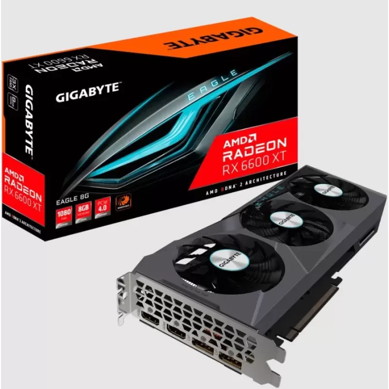 Video Card Gigabyte Radeon RX 6600 XT EAGLE 8G GV-R66XTEAGLE-8GD