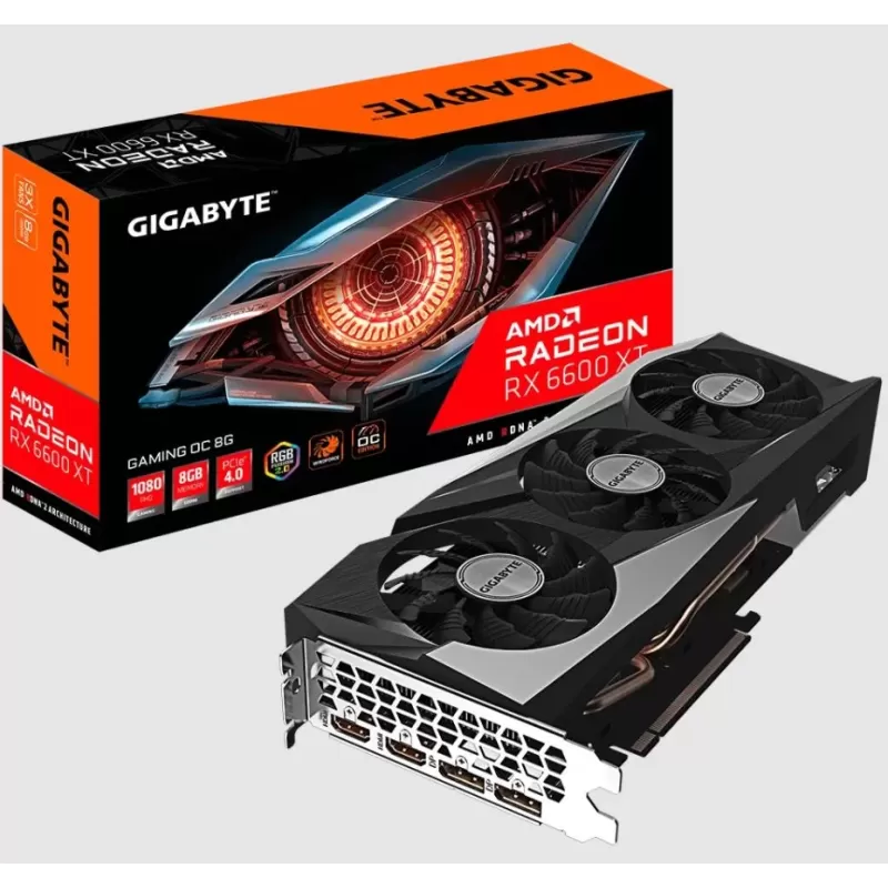 Video Card Gigabyte Radeon RX 6600 XT GAMING OC 8G GV-R66XTGAMING OC-8GD