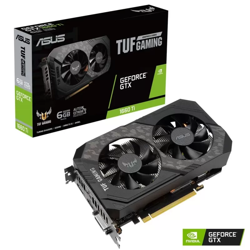 כרטיס מסך Asus TUF Gaming GeForce GTX 1660 Ti EVO 6GB GDDR6 TUF-GTX1660TI-6G-EVO-GAMING כרטיס מסך Asus TUF Gaming GeForce GTX 1660 Ti EVO 6GB GDDR6 TUF-GTX1660TI-6G-EVO-GAMING
