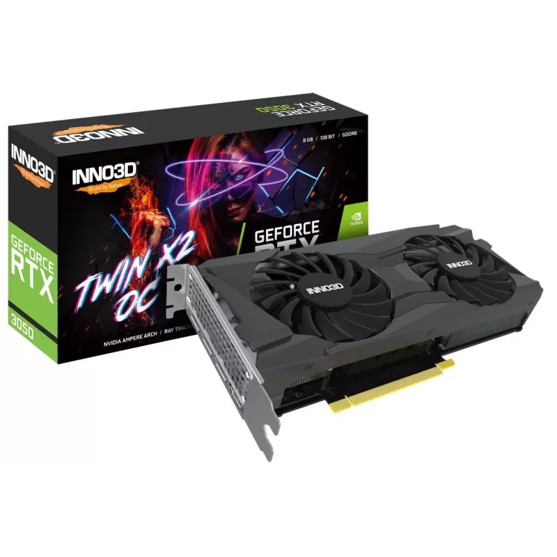 Video Card Inno3D GEFORCE RTX 3050 TWIN X2 OC N30502-08D6X-11902130