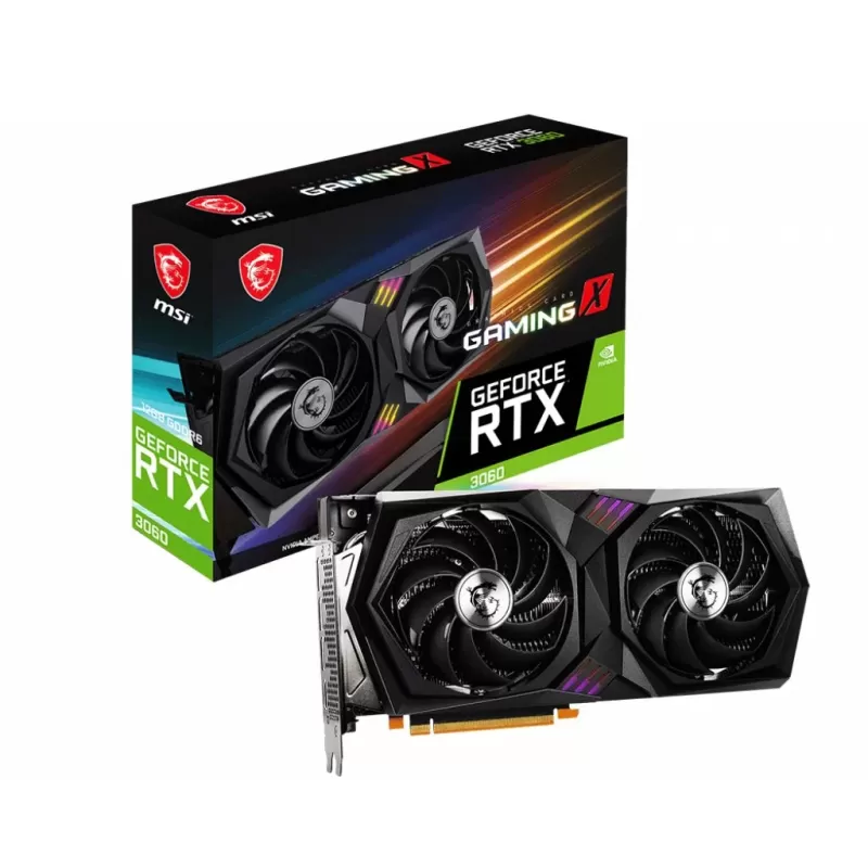 כרטיס מסך MSI GeForce RTX 3060 GAMING X 12G NVIDIA GeForce RTX 3060