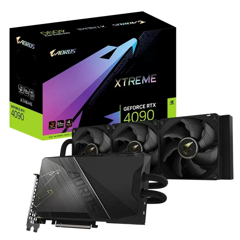 כרטיס מסך Gigabyte AORUS GeForce RTX 4090 XTREME WATERFORCE 24G GV-N4090AORUSX W-24GD