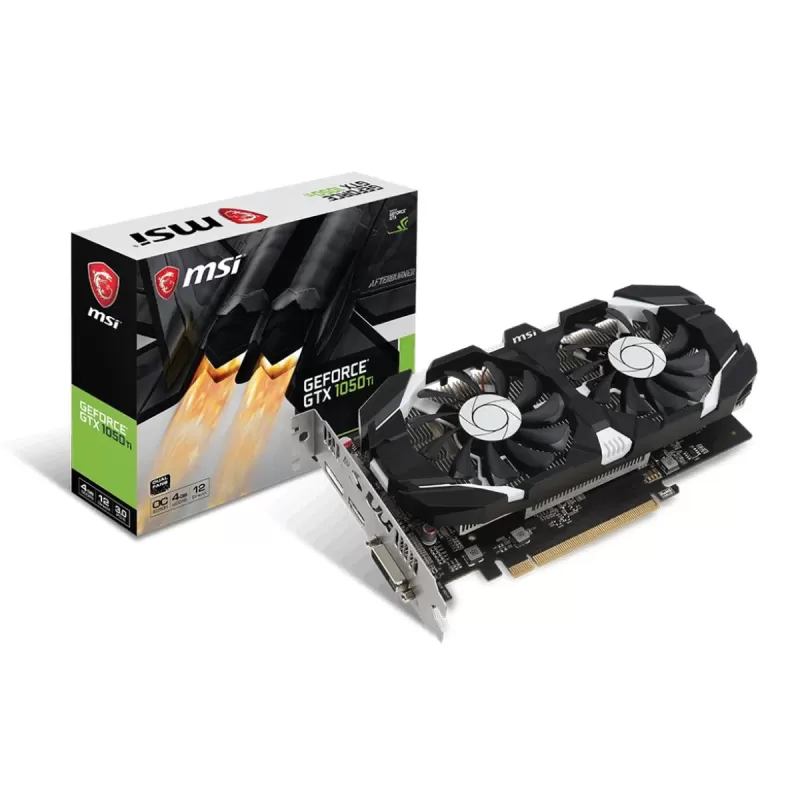 כרטיס מסך MSI GeForce GTX 1050 Ti 4GT OC NVIDIA GeForce GTX 1050 Ti