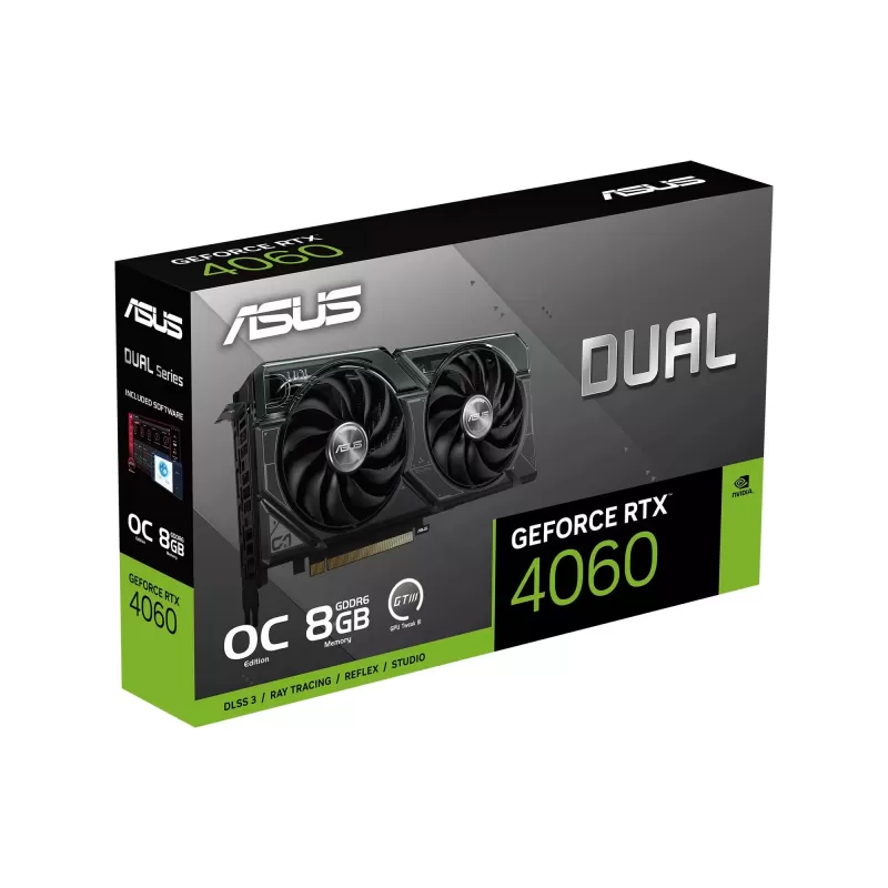 כרטיס מסך Asus Dual GeForce RTX 4060 OC Edition 8GB GDDR6 90YV0JC0-M0NA00
