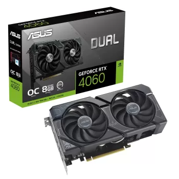 Video Card Asus Dual GeForce RTX 4060 OC Edition 8GB GDDR6 90YV0JC0-M0NA00 Video Card Asus Dual GeForce RTX 4060 OC Edition 8GB GDDR6 90YV0JC0-M0NA00