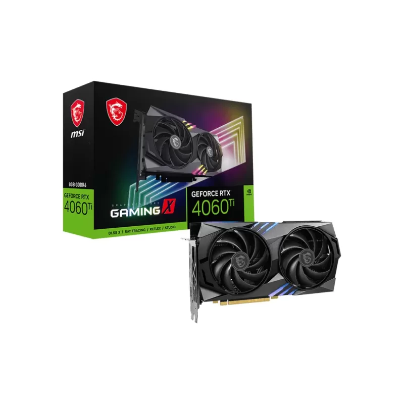Video Card MSI GeForce RTX 4060 Ti GAMING X 8G NVIDIA GeForce RTX 4060 Ti Video Card MSI GeForce RTX 4060 Ti GAMING X 8G NVIDIA GeForce RTX 4060 Ti