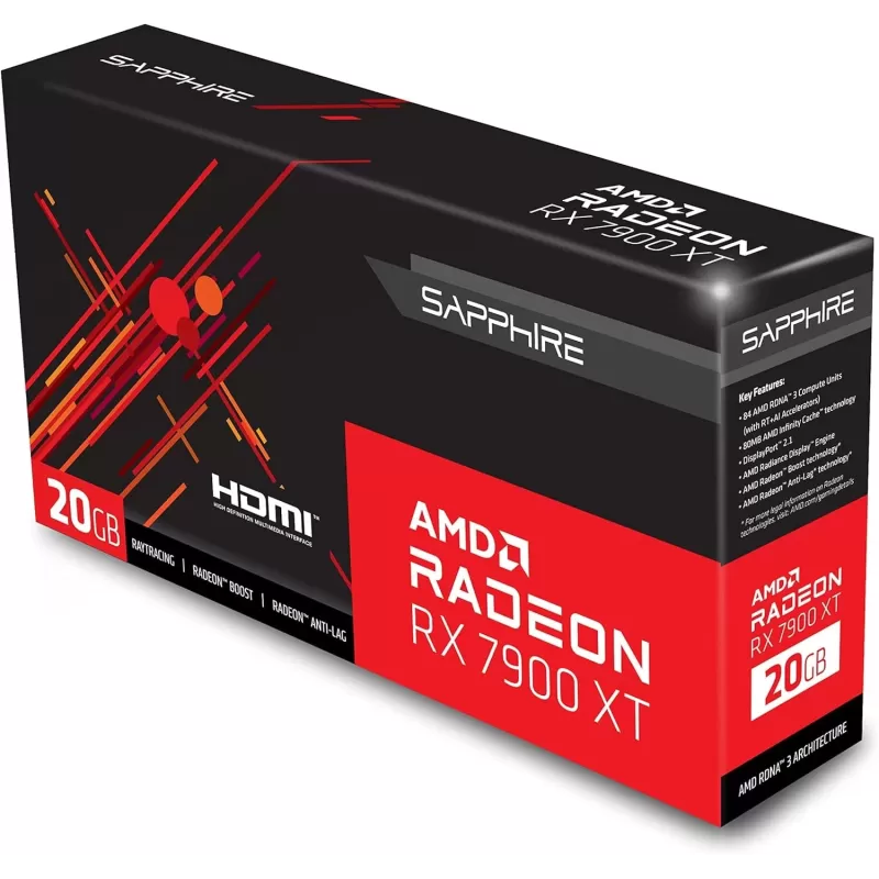 Video Card Sapphire Radeon RX 7900 XT 20GB 21323-01-20G