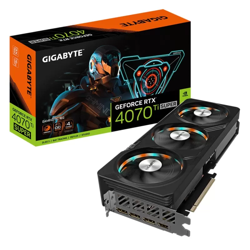 Video Card Gigabyte GeForce RTX 4070 Ti SUPER GAMING OC 16G GV-N407TSGAMING OC-16GD