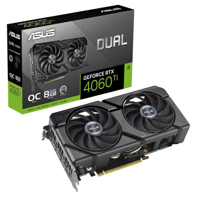ВидеоКарта ASUS Dual RTX 4060 Ti EVO OC Edition 8GB GDDR6 90YV0J49-M0NA00 ВидеоКарта ASUS Dual RTX 4060 Ti EVO OC Edition 8GB GDDR6 90YV0J49-M0NA00