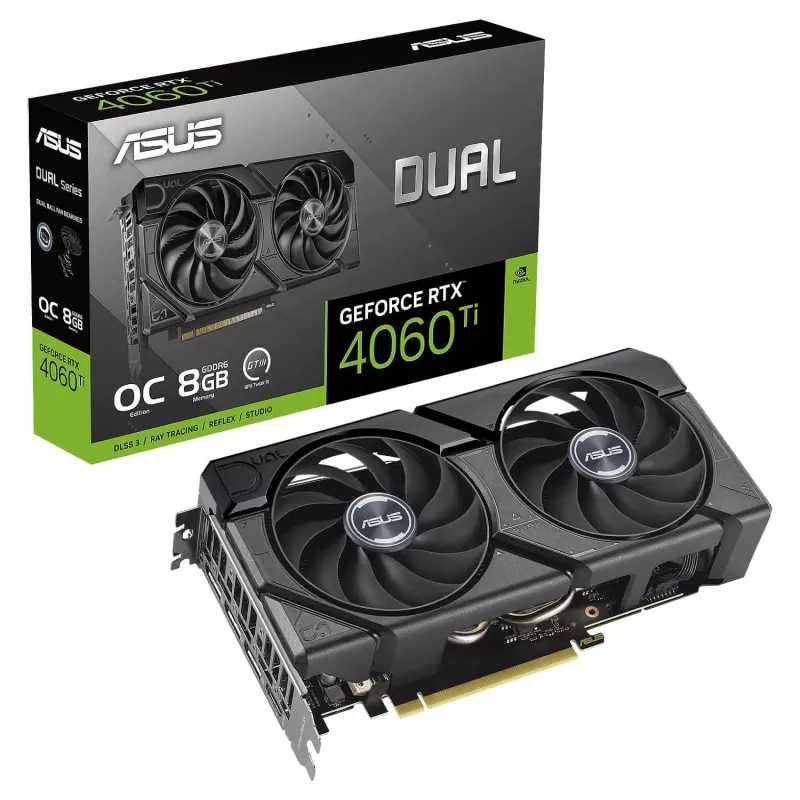 Video Card Asus Dual RTX 4060 Ti EVO OC Edition 8GB GDDR6 90YV0J49-M0NA00