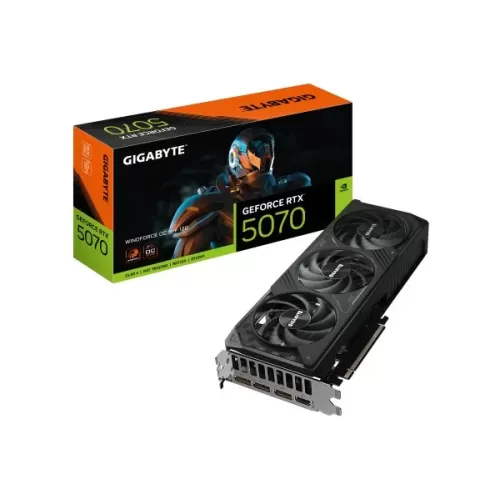 כרטיס מסך Gigabyte GeForce RTX 5070 WINDFORCE OC SFF 12G GV-N5070WF3OC-12GD