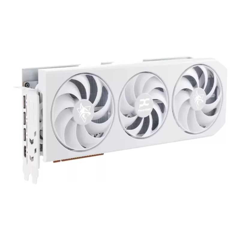 Case, mouse, and graphics card PowerColor ALPHYN AM10 + Hellhound Spectral white RX 9070 XT 16GB GDDR6 RX9070XT16G-LOCWHITE
