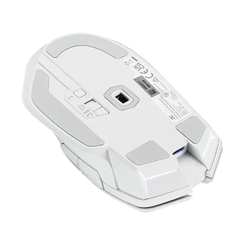Case, mouse, and graphics card PowerColor ALPHYN AM10 + Hellhound Spectral white RX 9070 XT 16GB GDDR6 RX9070XT16G-LOCWHITE