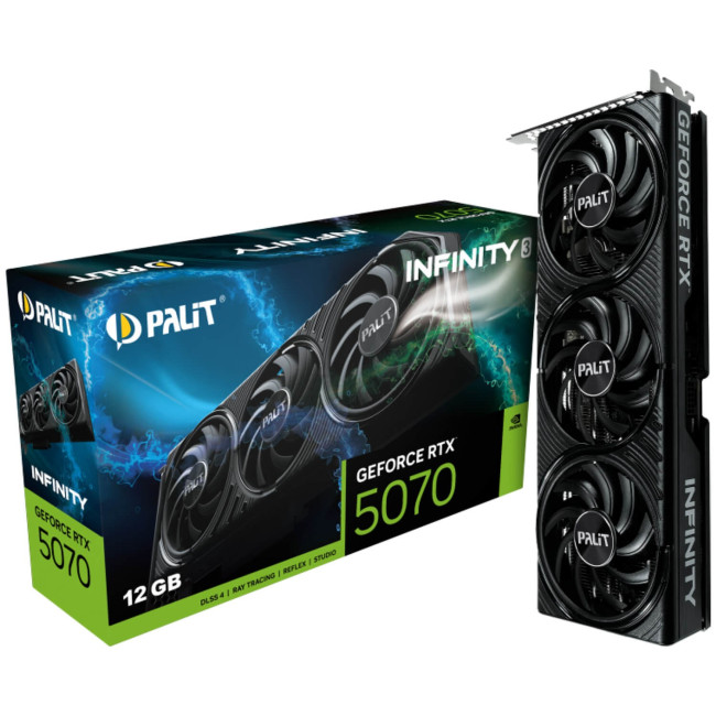 ВидеоКарта Palit GeForce RTX 5070 Infinity 3 12GB NE75070019K9-GB2050S